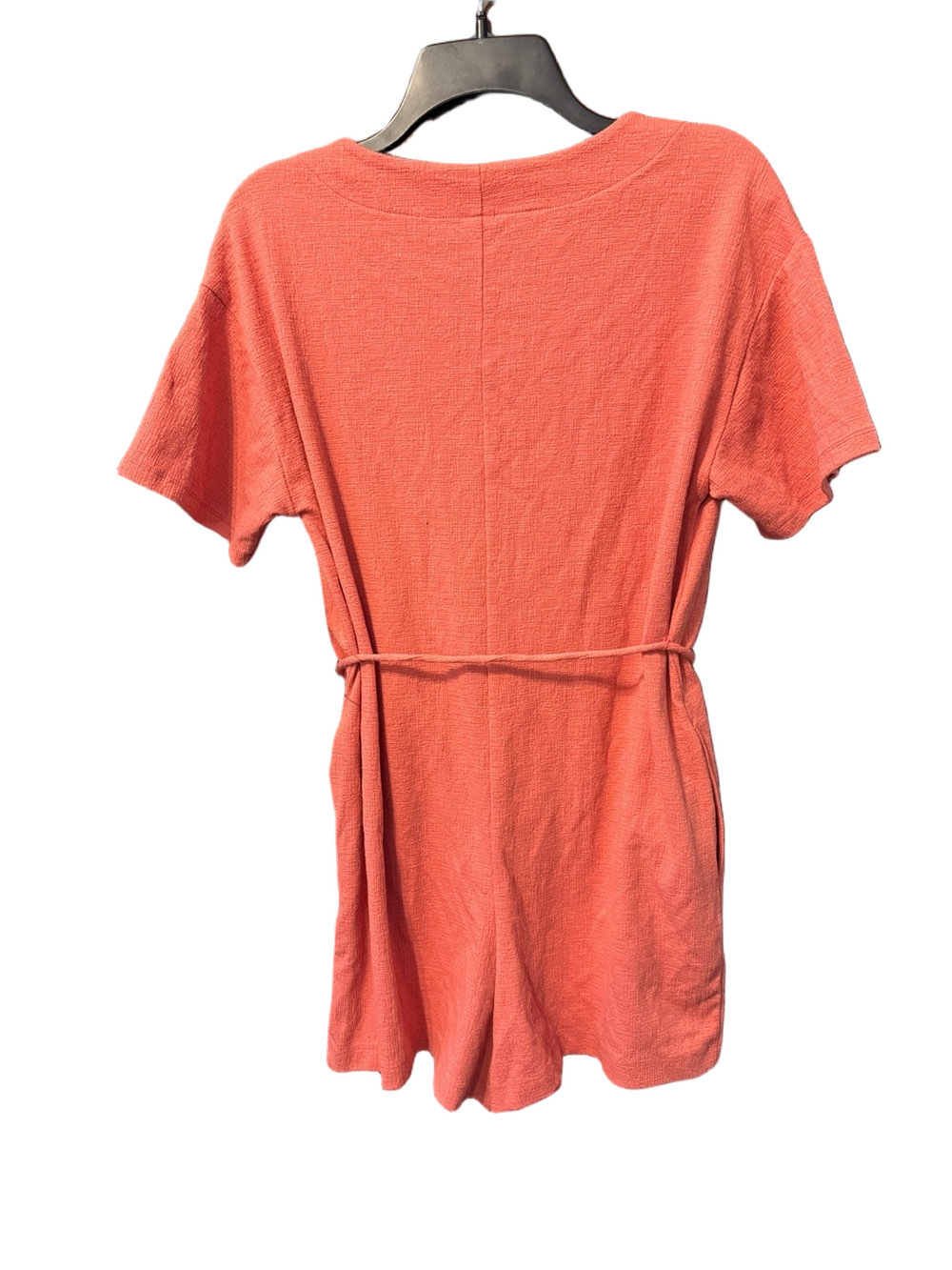 Old Navy Coral Button-Front Short-Sleeve Romper Size M NWT - Picture 3 of 3